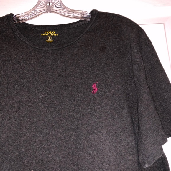 Polo Ralph Lauren dark grey u neck shirt - Picture 2 of 6